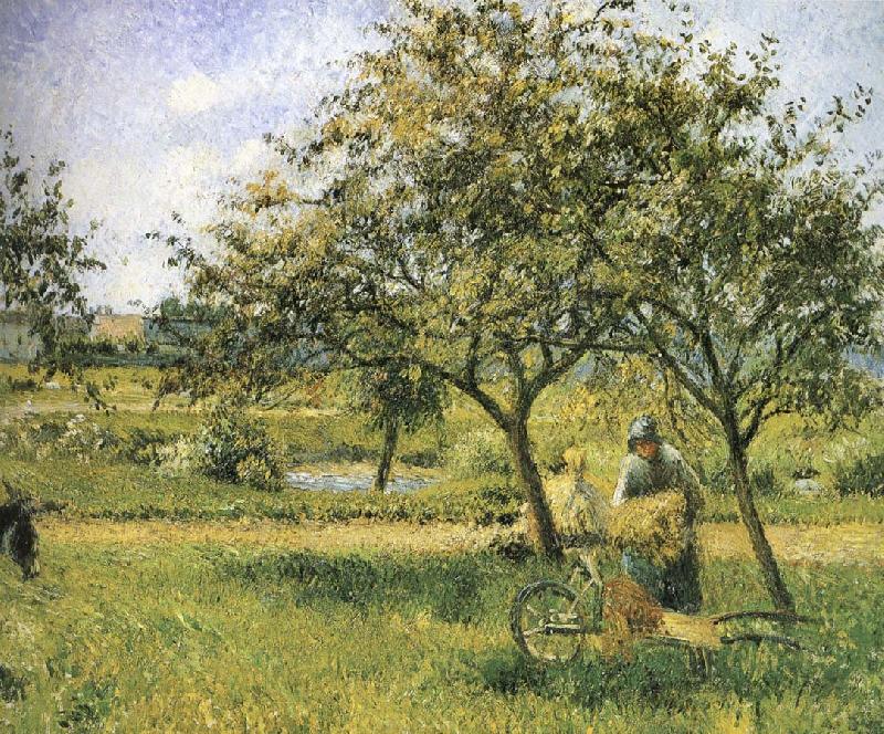 Camille Pissarro Wheelbarrow oil painting picture